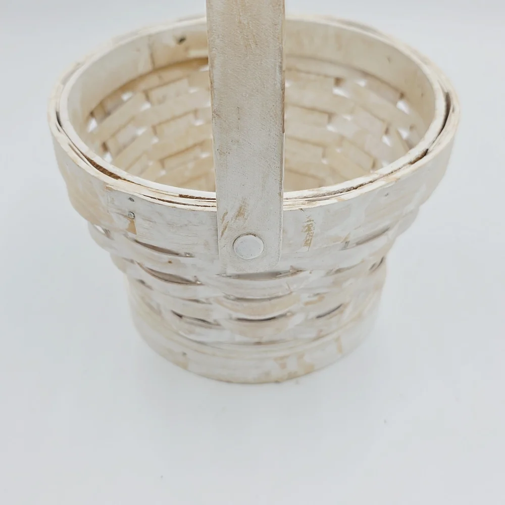 Rustic‎ White Woven Basket